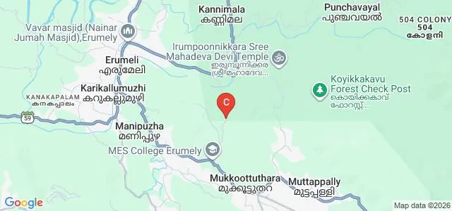 MES College, Erumeli Map