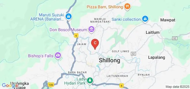 Shillong Medical College, Meghalaya Map