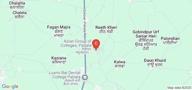 Asian Educational Institute, Patiala Map