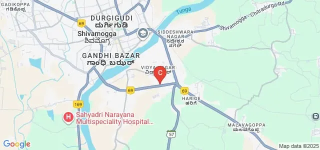 Mythri College of Nursing, Shivamogga Map