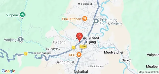 Churachandpur Government College, Churachandpur Map