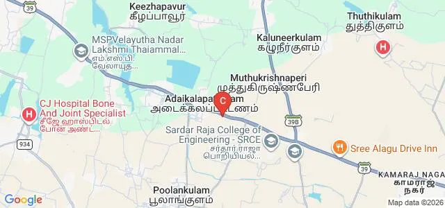 Sri Muppudathi Amman College of Education, Adaikalapattanam Map