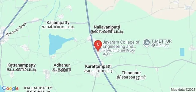 Jayaram College of Engineering and Technology, Thuraiyur Map