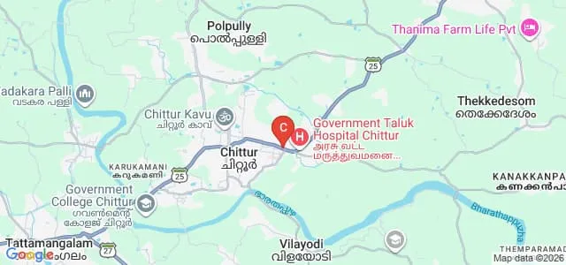 Karuna College of Nursing, Pallakad Map