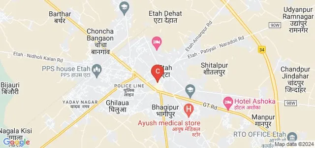 SK College, Etah Map