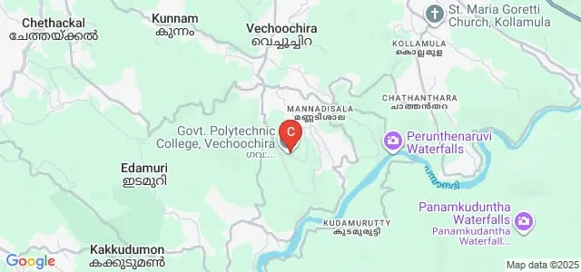 Government Polytechnic College, Vechoochira Map