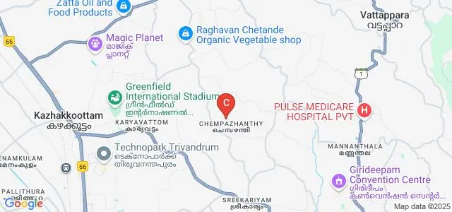 Sree Narayana College, Chempazhanthy Map