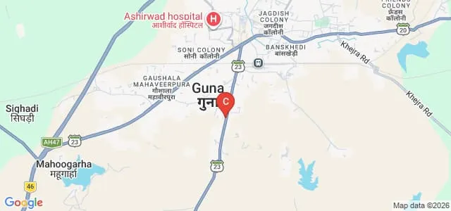 Yuva Institute of Pharmacy, Guna Map