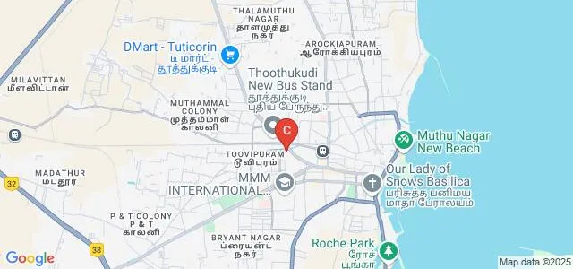 SAH Community College, Tuticorin Map