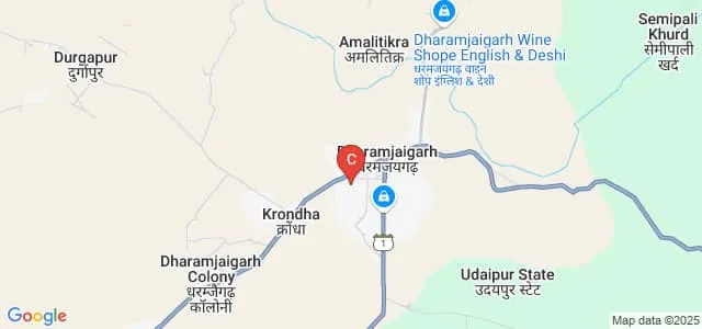 Government Arts Science and Commerce College, Dharamjaigarh Map