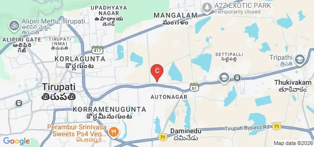 Vidyalaya College of Education, Chittoor Map