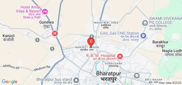 Shri Agrasen Mahila Mahavidyalaya, Bharatpur Map
