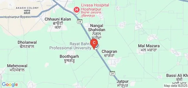 Rayat Bahra Institute of Management, Hoshiarpur Map