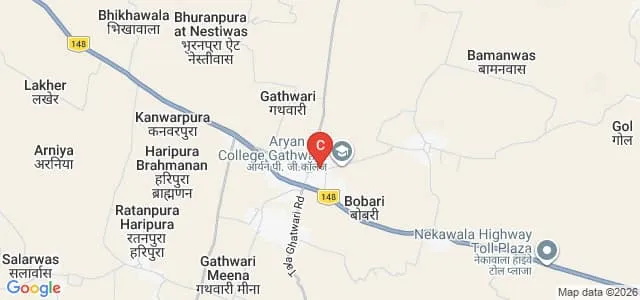 Aryan PG College, Sikar Map