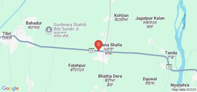 BMSM College of Nursing, Gurdaspur Map