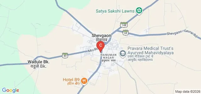 Abasaheb Kakade College of Education, Shevgaon Map