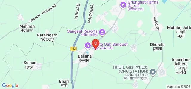 Mahabir College of Nursing, Ambala Map