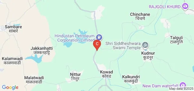 Arts, Commerce and Science College, Kowad Map