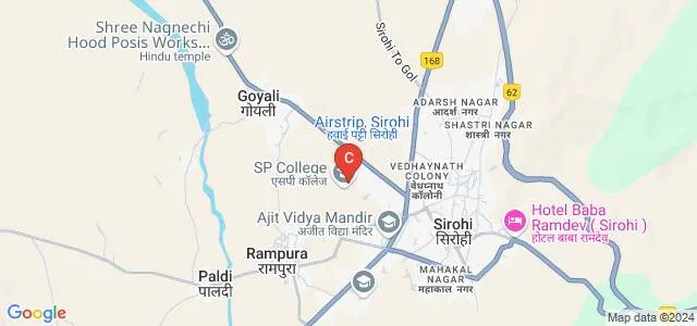 SP School of Management, Sirohi Map