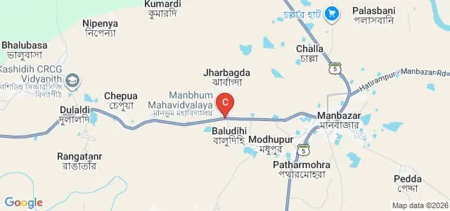 Manbhum Mahavidyalaya, Purulia Map