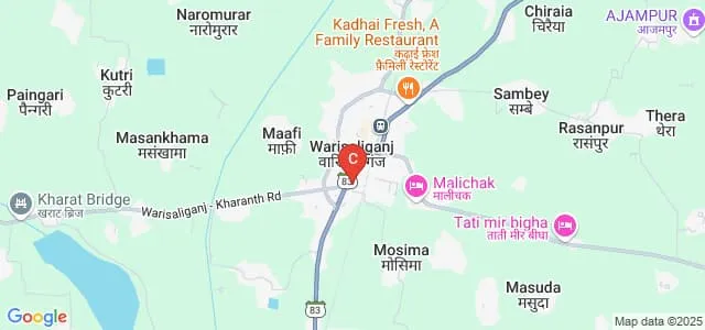 SN Sinha College, Warisaliganj Map