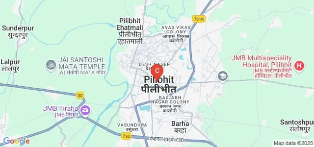 Dr ZH PG College, Etah Map
