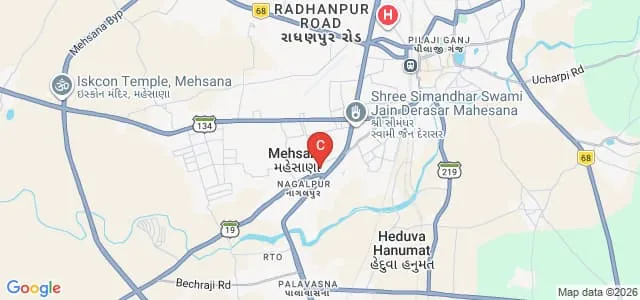 Swami Vivekanand Sarvodaya Bank Education College, Mehsana Map