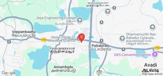 Jaya College of Paramedical Sciences, Chennai Map