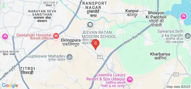 Aravali Commerce and Science College, Udaipur Map