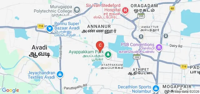 Ponnusamy Nadar College of Education, Chennai Map
