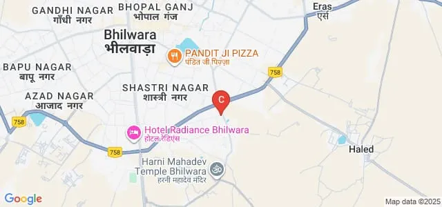 Balaji College of Nursing, Bhilwara Map