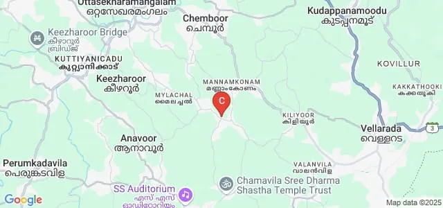 PRS College of Engineering and Technology, Thiruvananthapuram Map