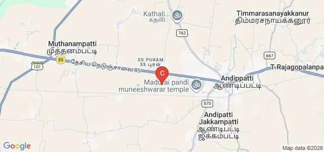 Chellammal College of Education, Andipatti Map