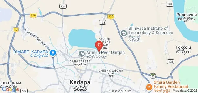 Prasad College of Education, Kadapa Map