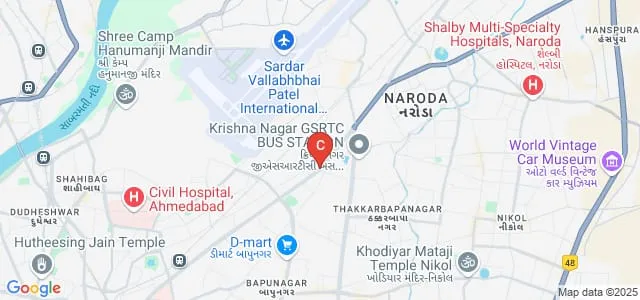 Prathana College of Nursing, Ahmedabad Map