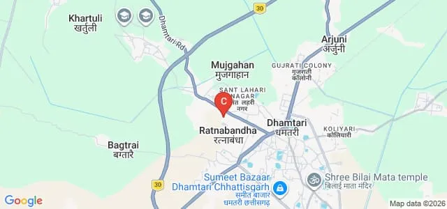 Genesis College of Higher Education, Dhamtari Map