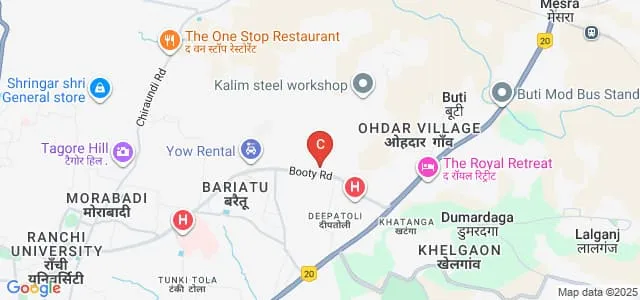Metas Adventist College, Ranchi Map