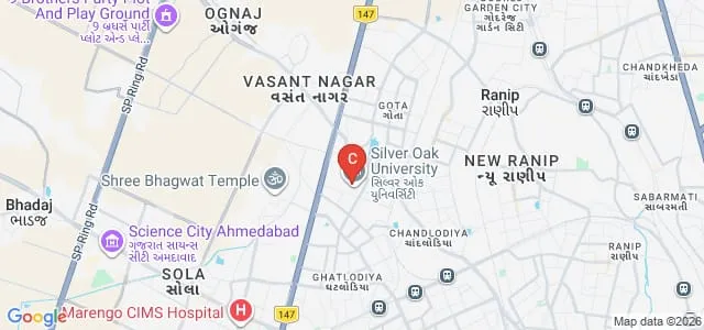 Silver Oak College of Engineering and Technology, Ahmedabad Map