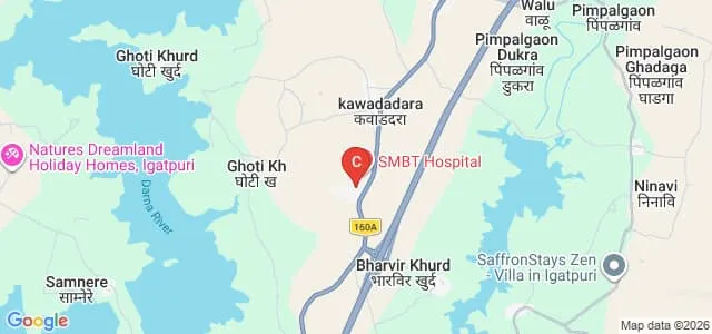 SMBT Institute of D Pharmacy, Nashik Map