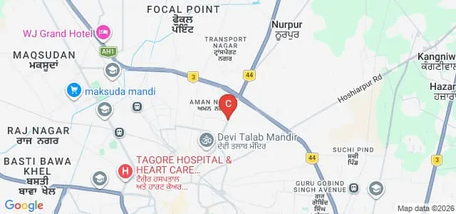Kanya Maha Vidyalaya, Jalandhar Map