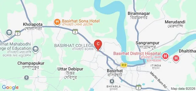 Basirhat College, Basirhat Map