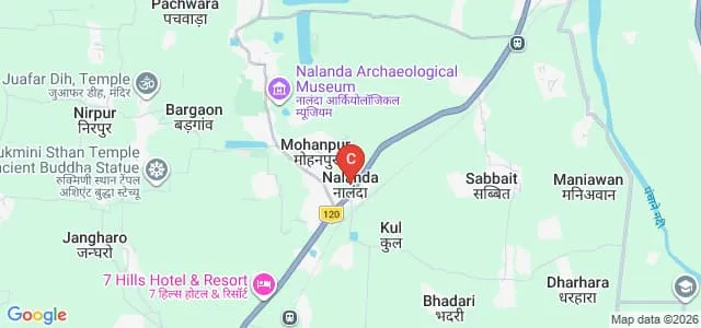 Mahabodhi Mahavidyalaya, Nalanda Map