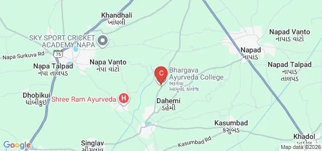 Bhargava Homoeopathic Medical College, Anand Map