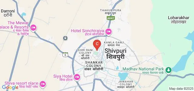 Sw Smt Indira Gandhi Government Girls College, Shivpuri Map