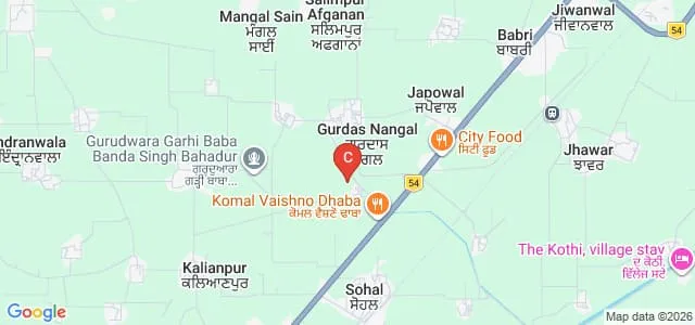 Baba Ajay Singh Khalsa College, Gurdaspur Map