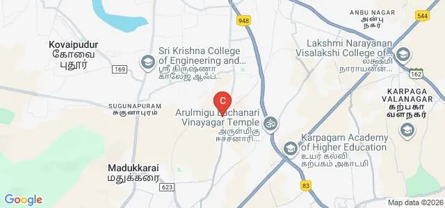 Annai Meenakshi College of Nursing, Coimbatore Map
