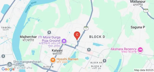 Snehangshu Kanta Acharya Institute of Law, Kalyani Map