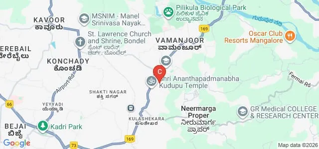 Mangalore College of Nursing, Mangaluru Map