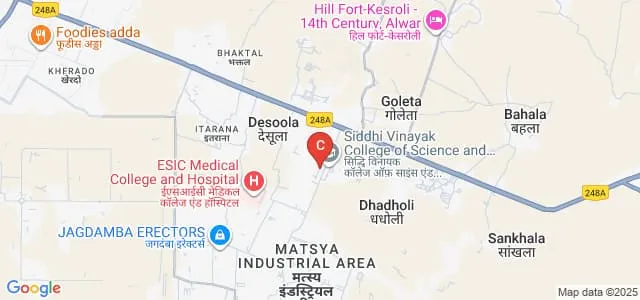 Alwar Pharmacy College, Alwar Map