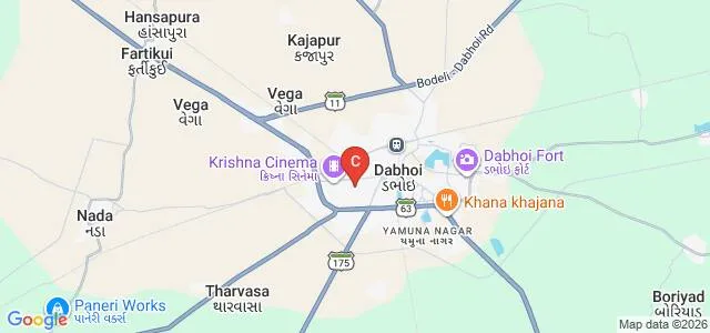 Shri CNPF Arts and DN Science College, Dabhoi Map